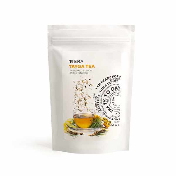  YouTube icon  YouTube icon   VK icon   Telegram icon Русский изображение продукта T8 ERA TAYGA TEA with orange, lemon and lemongrass